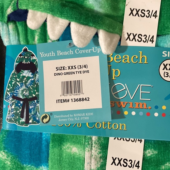NWT youth swim cover-up Saint eve swim sz xxs 3/4 - Picture 3 of 3